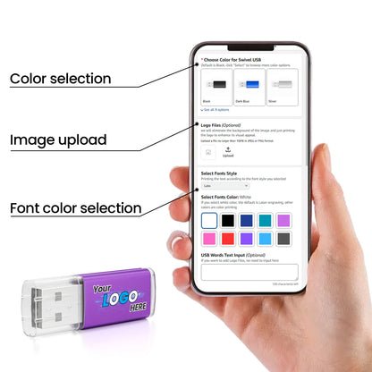 JASTER Small Capacity USB Flash Drive 512MB Low Price Pen Drives 256MB Free LOGO Memory Stick 128MB Wedding Photography Gifts