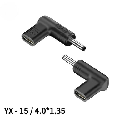 20V100W Laptop Power Adapter Connector DC Plug USB Type C Female to DC Male Jack Converter for Hp Dell Asus Acer Lenovo Notebook