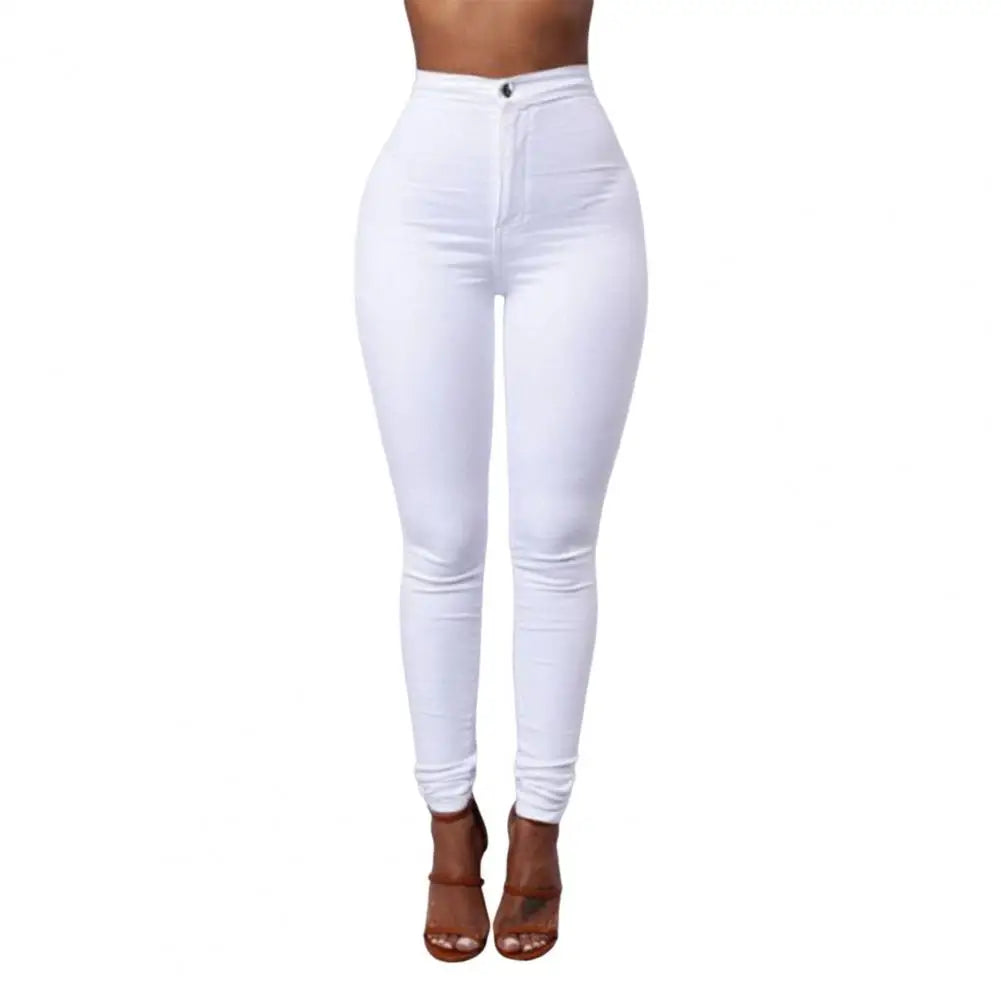 Fall New Women's Black High Waist Skinny Jeans Fashion Stretch Slim Denim Pencil Pants Female Casual Trousers S-2XL