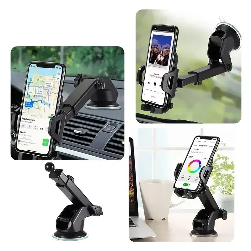 360° Rotation Car Phone Holder NEW Sucker Mount Cellphone Stand Stable Suction Cup Support in Car Universal Mobilephone Bracket