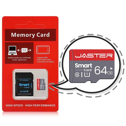 JASTER High Speed Mini SD Memory Card 256GB Class 10 Micro TF Flash USB Pen Drive Card 4GB 8G 16G 32GB 64GB 128GB for Smartphone