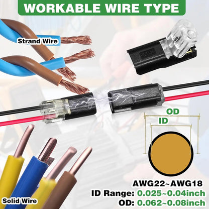 2 Pin Way Plug Car Wire Cable Auto Electrical Connector Strip Terminal Connection Tools New Waterproof Electrical Connector