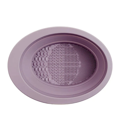 Makeup Brush Cleaner Cleaning Bowl Brush Tool Set Thorough Cleaning Without Hurting Bristles Wet & Dry Powder Puff Dry Cleaner