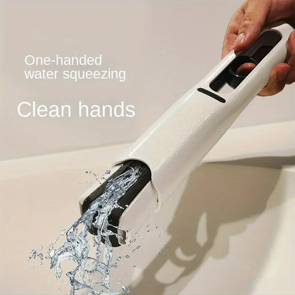 Mini Mop Self Squeeze Mop Powerful Folding Household Clean Tools No Hand Wash Strong Absorbent Mop for Bathroom Kitchen Desktop