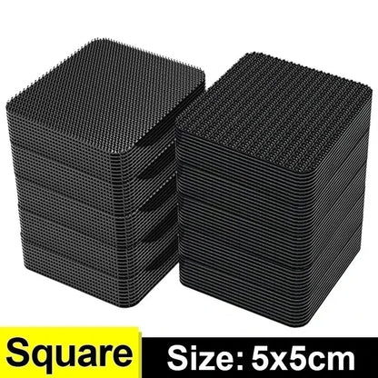 100/2pc Carpet Fixing Stickers Double Faced High Adhesive Car Carpet Fixed Patches Home Floor Foot Mats Anti Skid Grip Tapes New