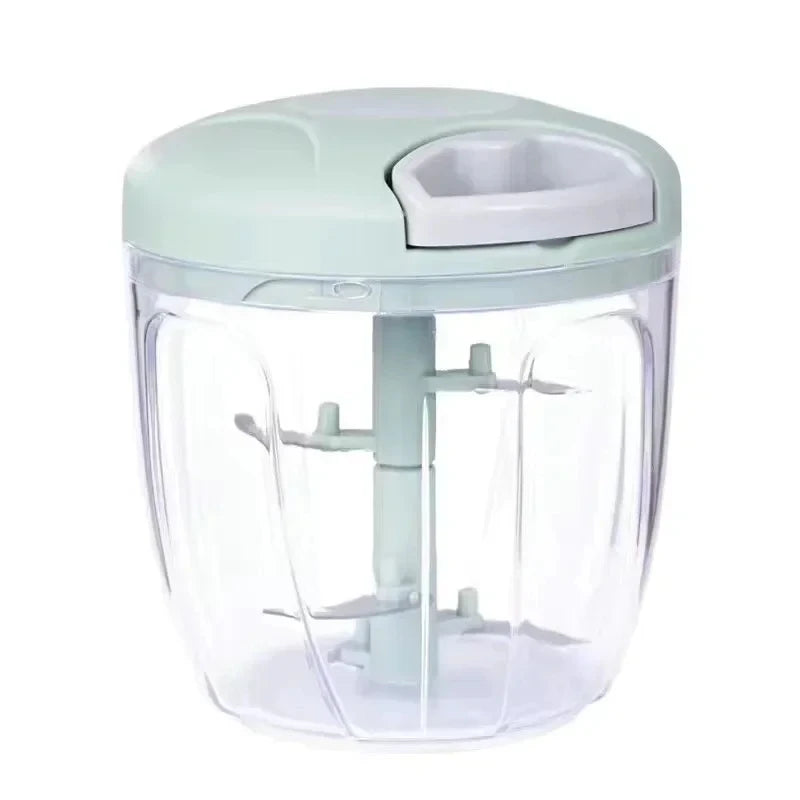 Manual Meat Grinder Garlic Chopper Rotating Garlic Press Vegetable Onion Cutting Machine，160/500/900ML