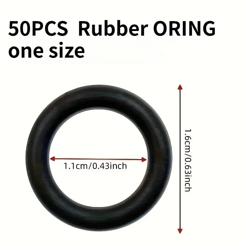 Durable Rubber O-Ring Set for Car Wash - Fit, Leakproof Seal for Water Gun & Faucet Connectors