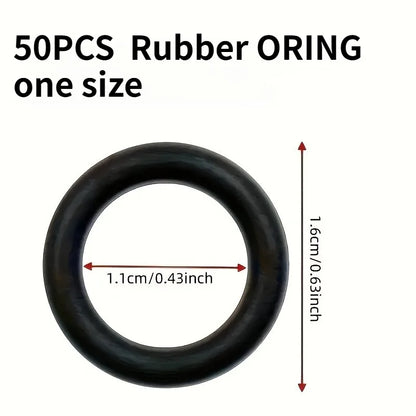 Durable Rubber O-Ring Set for Car Wash - Fit, Leakproof Seal for Water Gun & Faucet Connectors