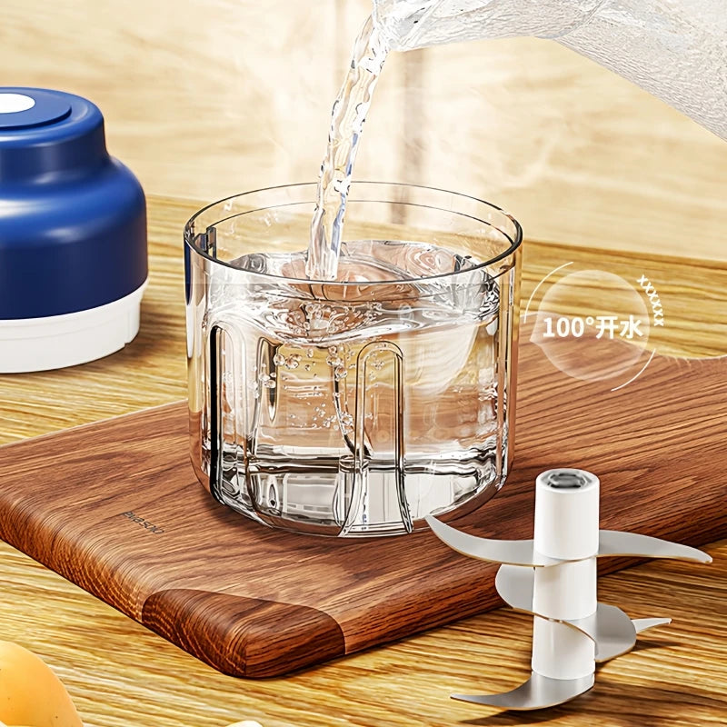 Electric Garlic Mincer 320ml Vegetable Chopper Food Chopper, USB Mini Garlic Mincer, Onion Chopper Portable Small Food Processor