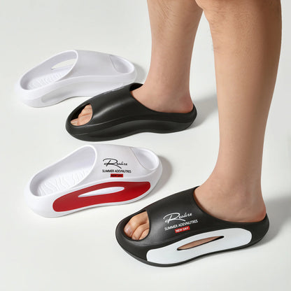 Men's EVA Summer Thong Slippers with Thick Anti-Slip Sole Comfortable Lightweight Sandals for Casual Wear