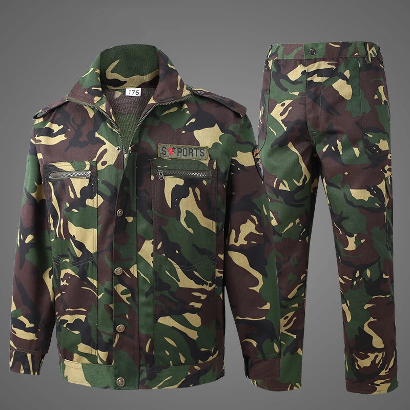 New Product Ruins Camouflage Overalls Suit Male Spring And Autumn Wear-resistant Dirt-resistant Tear-resistant Construction Site