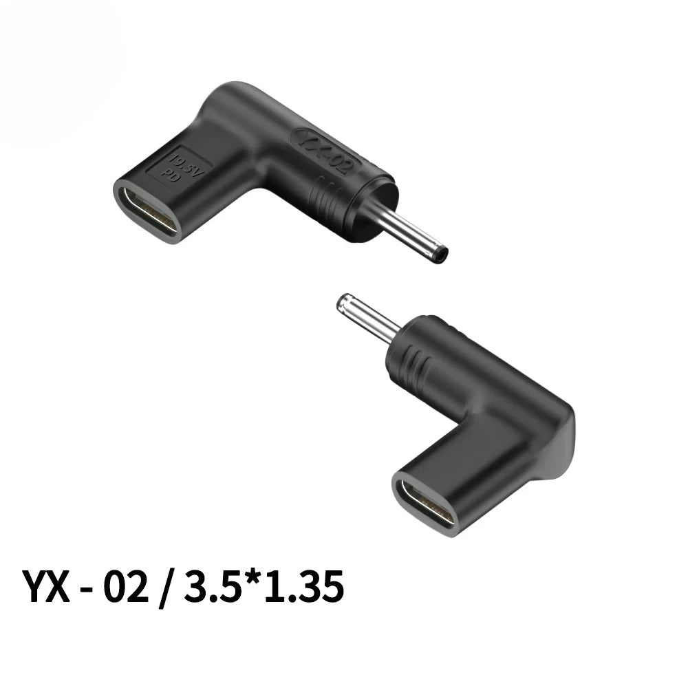 20V100W Laptop Power Adapter Connector DC Plug USB Type C Female to DC Male Jack Converter for Hp Dell Asus Acer Lenovo Notebook
