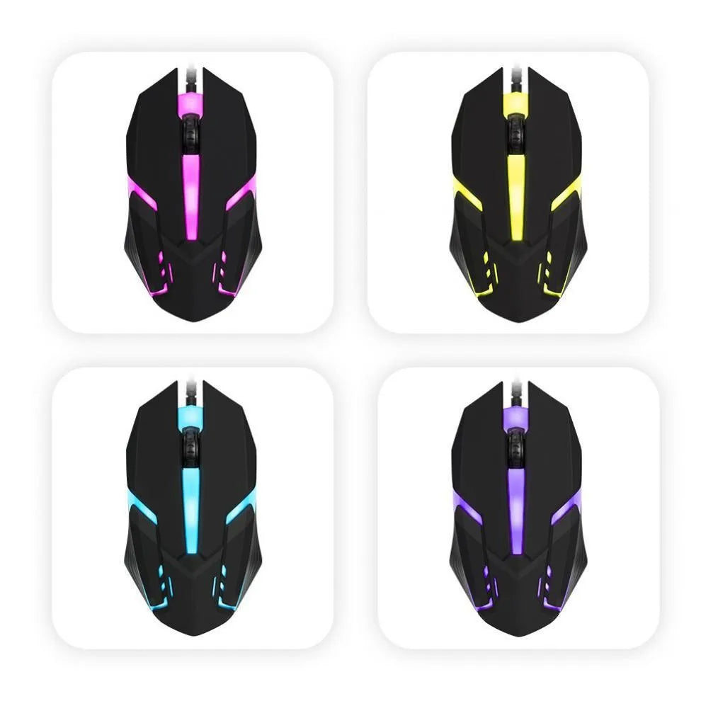 Nexusclick RGB Light USB Wired Mouse,Gaming Mouse Cableado Office Optical Mouse PC Accessories For Gaming For Desktop Laptop