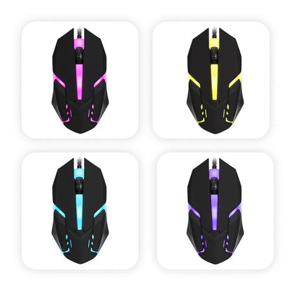 Nexusclick RGB Light USB Wired Mouse,Gaming Mouse Cableado Office Optical Mouse PC Accessories For Gaming For Desktop Laptop