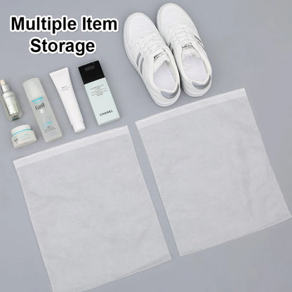 20/30/50Pcs Shoe Dust Covers Set Drawstring Clear Portable Shoe Storage for Sundries Dustproof Shoe Cover Bags Drying Shoes Prot