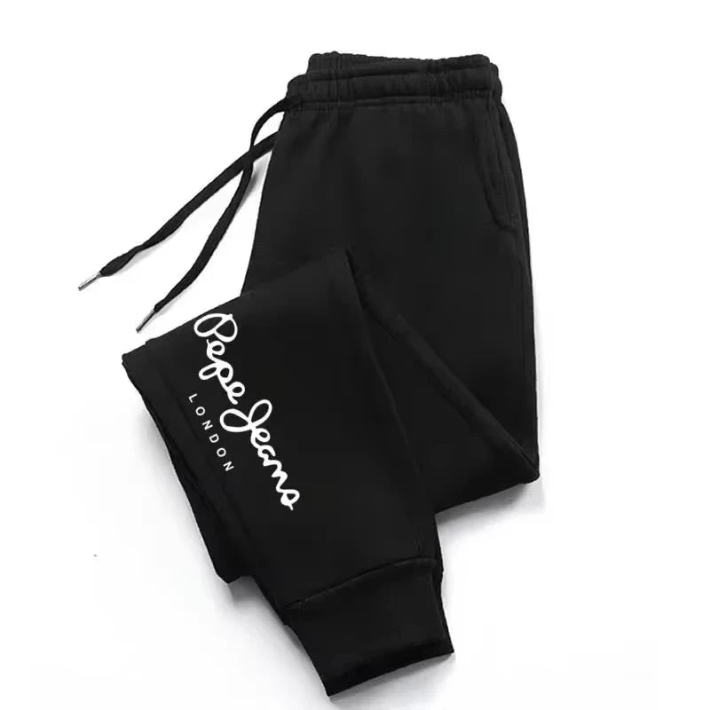 Stylish Men's High-Quality Sports Pants, Fashionable Casual Printed Running Pants, Suitable for Spring and Autumn Jogging