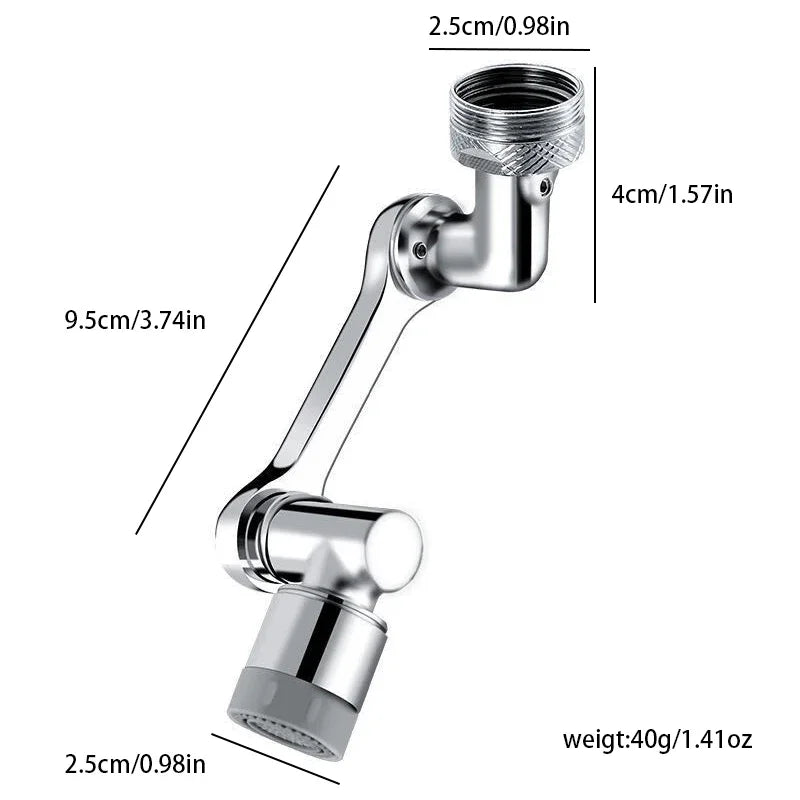 Faucet Extender Robotic Arm 1080° Rotating Universal Faucet Head Swivel Faucet For Kitchen Bathroom Sink