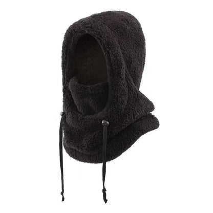 Integrated cold-proof hat and scarf, winter cold-proof ear-protecting and windproof face mask for boys and girls aged 3 to 10