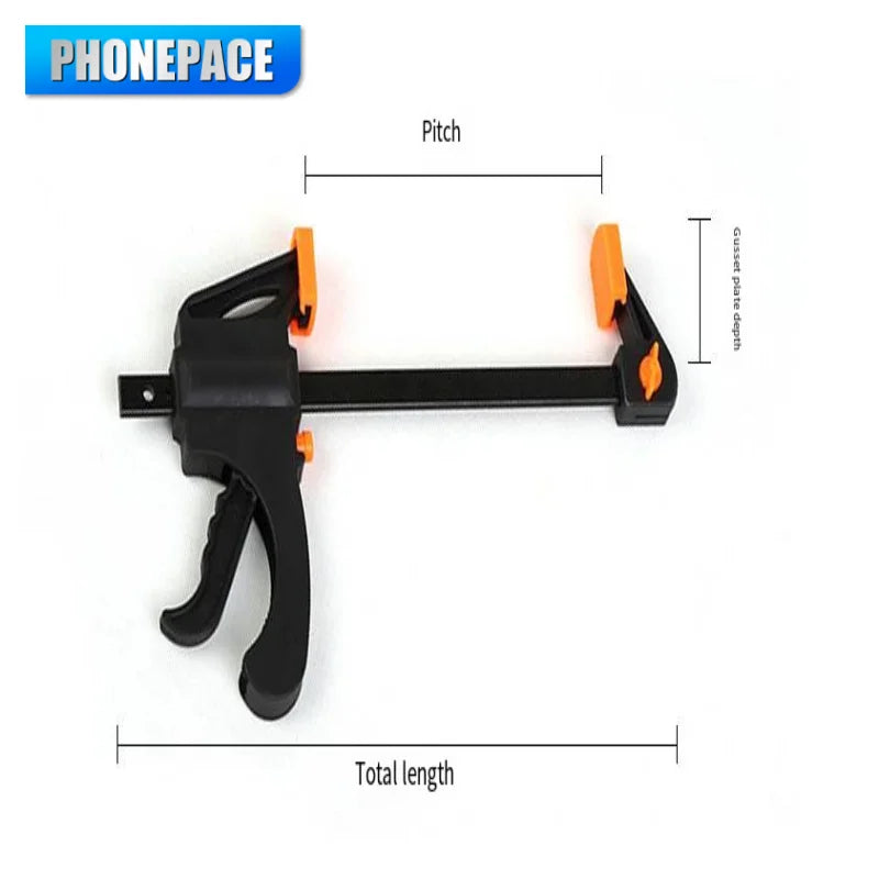 Premium 5/2Pcs 4 Inch Ratchet Release Clips Heavy Duty Solid Bar Clamp Quick Release Design Durable Woodworking Hand Tools Perfe