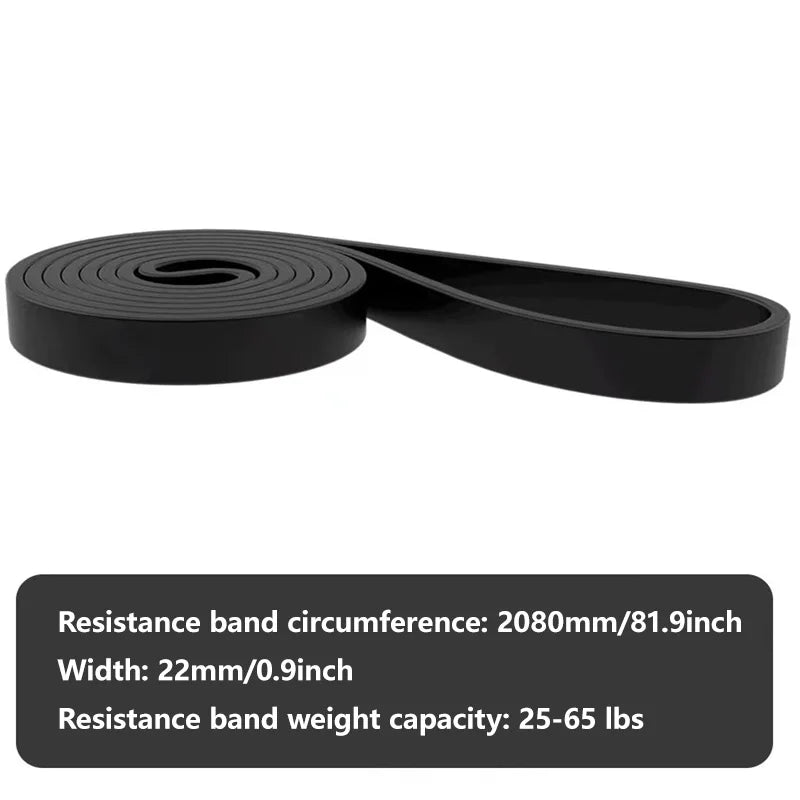 1Pcs Tough Latex Resistance Band Elastic Exercise Strength Pull-Ups Auxiliary Band Fitness Equipment Strengthening Train Tough