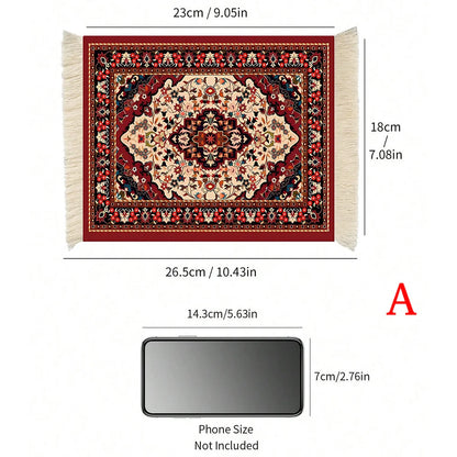 1pc Coffee Mat, Bohemian Style Coffee Pad Cup Mat, Multi-purpose Anti-slip Placemat, Coaster Coffee Accessories