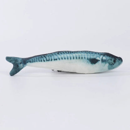 1Pcs/2Pcs Catnip Fish Cat Toys Soft Linen Bite-Resistant Plush Fish Interactive Chew Toys for Indoor Cats Pet Supplies