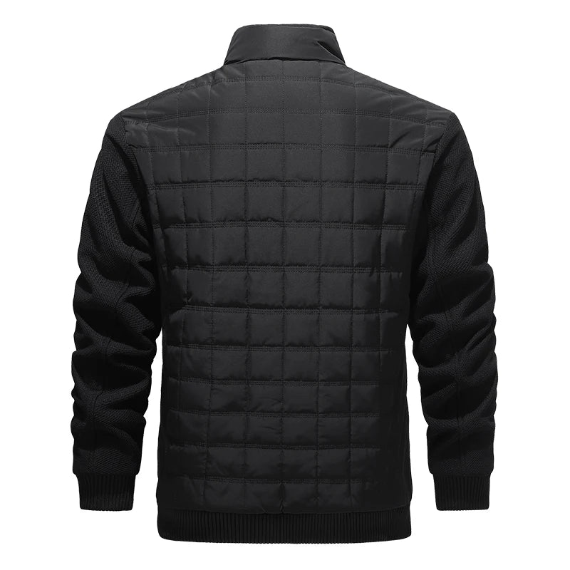 Cotton Padded Baseball Collar Jacket Men's Autumn and Winter New Style Business Windproof Casual Jacket Cotton Jacket Clothes
