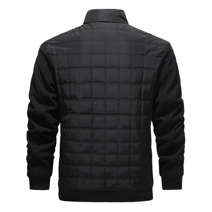 Cotton Padded Baseball Collar Jacket Men's Autumn and Winter New Style Business Windproof Casual Jacket Cotton Jacket Clothes