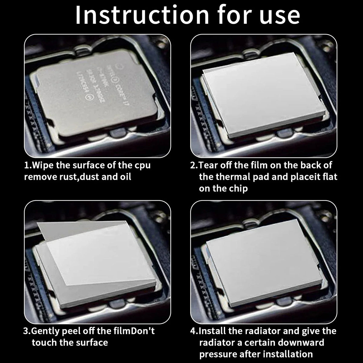 COOLCIRC 24W/Mk Thermal Pad 80x40mm/100x100mm Size For GPU CPU Radiator Cooling Conductive Silicone High Quality Heat Insulation