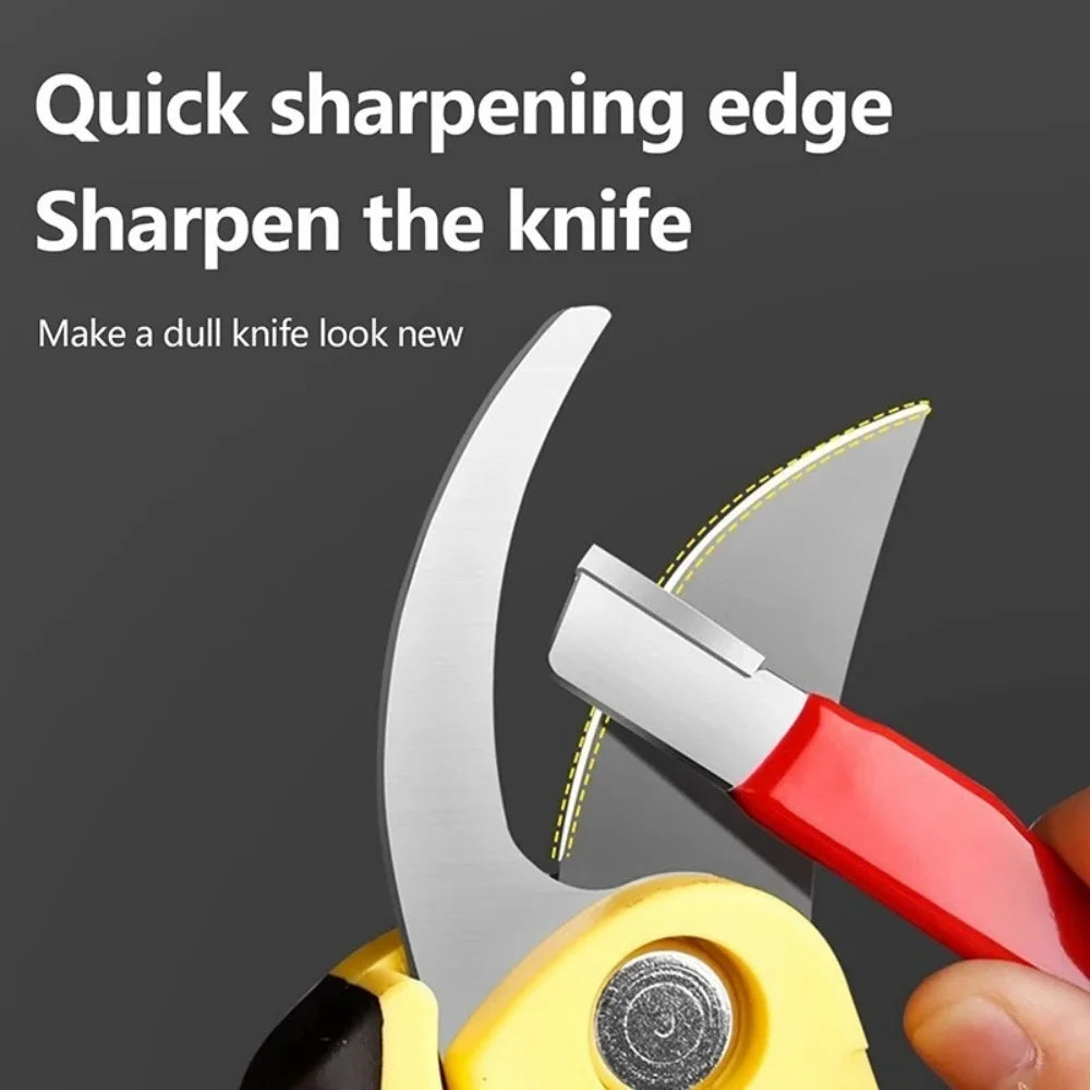 Tungsten Diamond Ceramic Sharpening Stone Professional Knife Scissor Sharpener for Kitchen Garden All Blades Shears Cutting Tool
