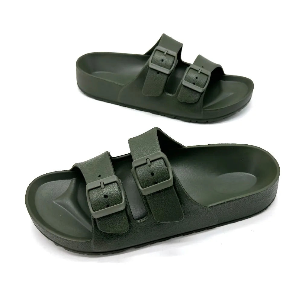 Shevalues Summer Fashion Sandals For Women New Non-slip Outdoor Beach Slippers Soft Comfort EVA Sandals Casual Women Home Slides