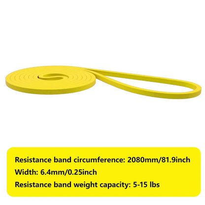 1Pcs Tough Latex Resistance Band Elastic Exercise Strength Pull-Ups Auxiliary Band Fitness Equipment Strengthening Train Tough