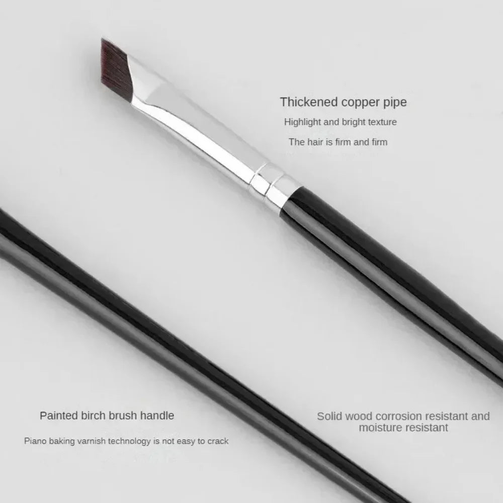 1/2/5Pcs Ultra Thin Fine Angle Flat Eyebrow Brush Eyeliner Brush Upgrade Blade Under The Eyes Place Precise Detail Eyebrow Brush