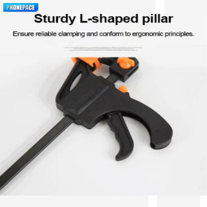 Premium 5/2Pcs 4 Inch Ratchet Release Clips Heavy Duty Solid Bar Clamp Quick Release Design Durable Woodworking Hand Tools Perfe
