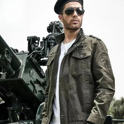 New Casual Climbing Pilots Jacket Men Plus Size 6XL Jaqueta Masculina Working Clothes Spring Autumn Cargo Mens Jackets Coat