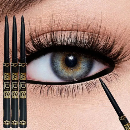 3PCS/9PCS Long-Lasting Waterproof Black Eyeliner Pencil -Smudge-Proof Sweat-Resistant for Bold Eye Makeup, Ideal Gift