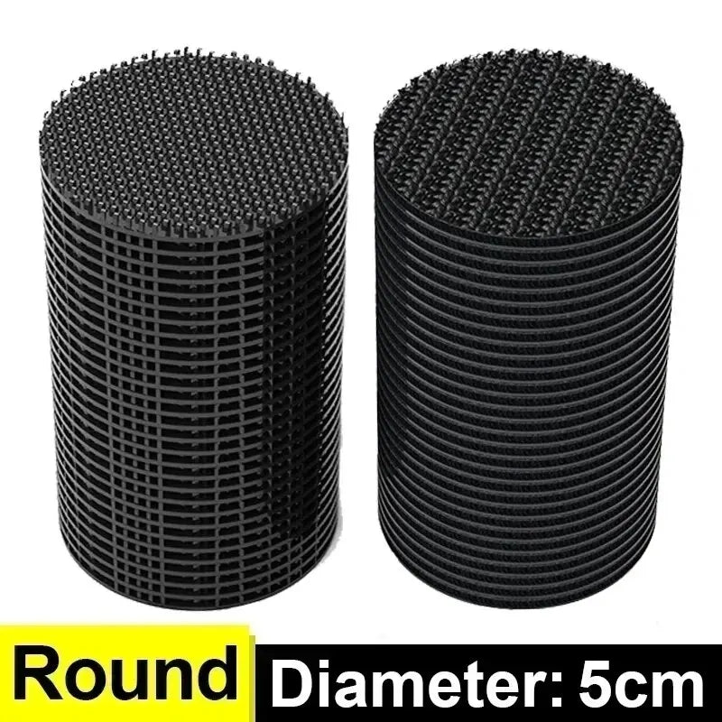 100/2pc Carpet Fixing Stickers Double Faced High Adhesive Car Carpet Fixed Patches Home Floor Foot Mats Anti Skid Grip Tapes New