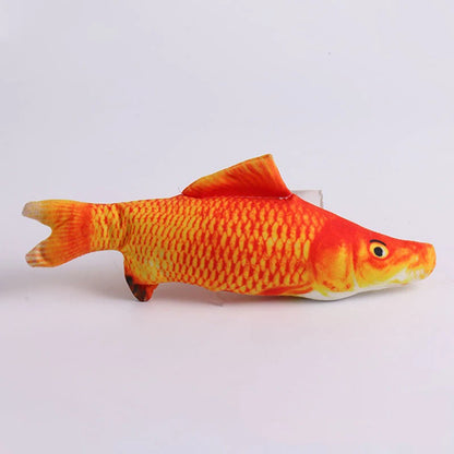 1Pcs/2Pcs Catnip Fish Cat Toys Soft Linen Bite-Resistant Plush Fish Interactive Chew Toys for Indoor Cats Pet Supplies