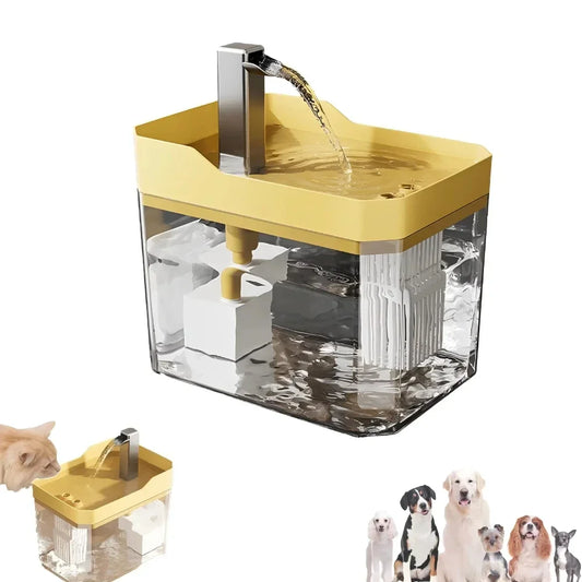 XUSB Automatic Water 1Drinking Fountain Dispenser live water circulation Cat Water Bowl Removable with Pump Water Filter Silent