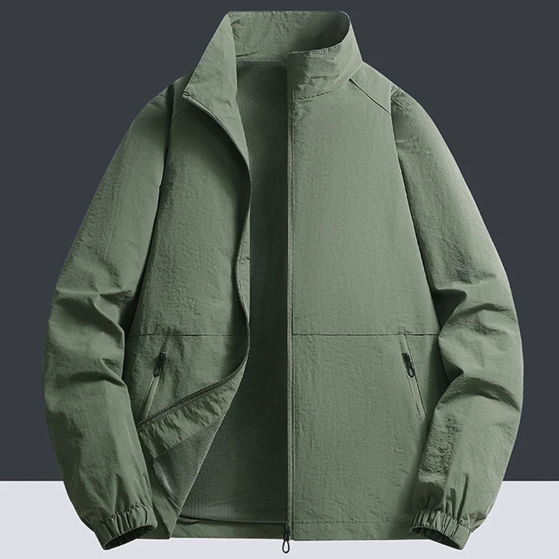 Spring Men Waterproof Jackets Mens Windproof Casual Jackets Coats Autumn Mens Fashion Outdoor Jackets Windbreaker Male LZLLTT
