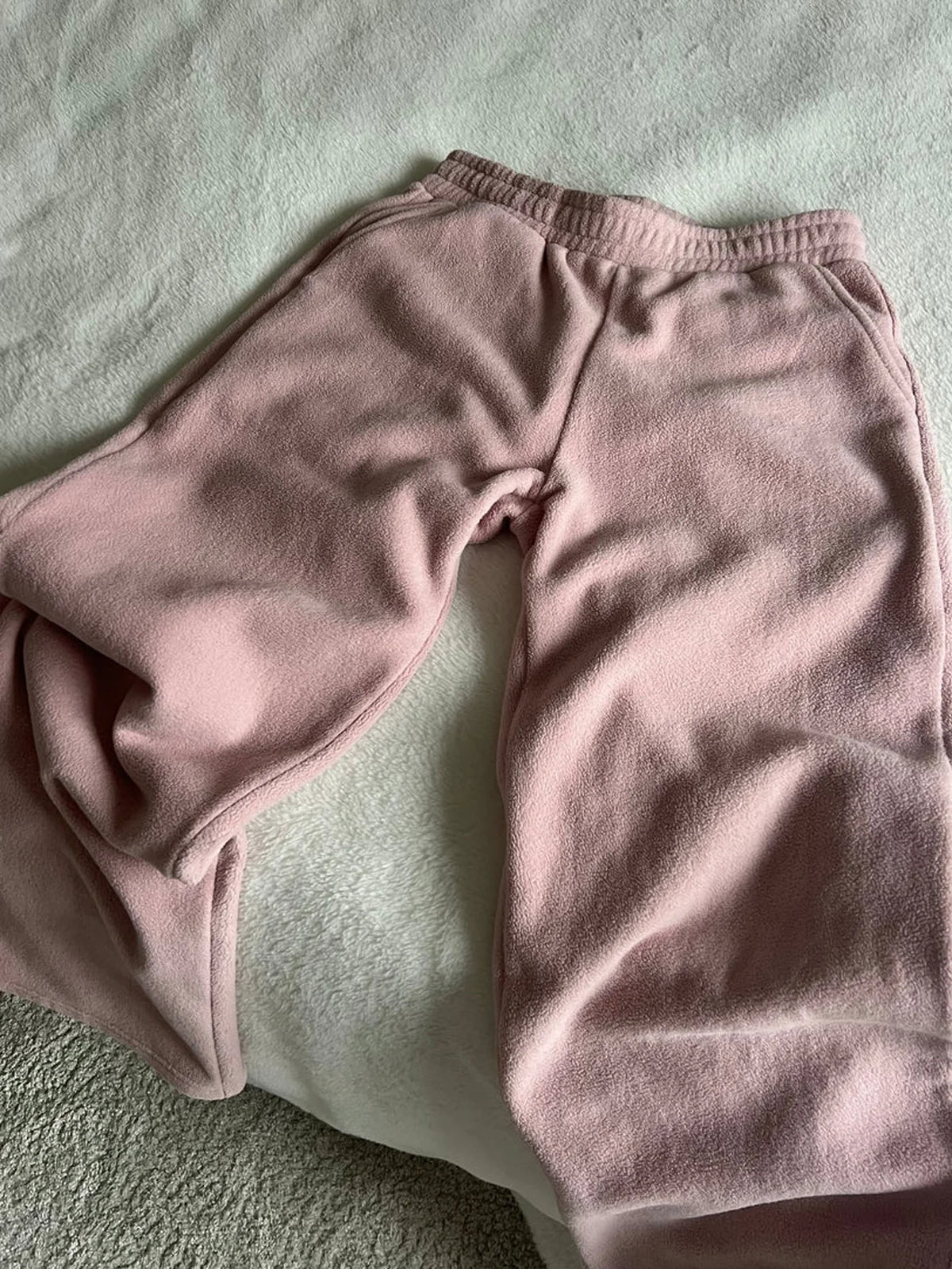 Women's Fall Winter Casual Wide Leg Pants, Comfortable Loose Fit Home Wear, Simple Solid Color Daily Clothing