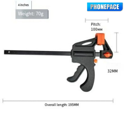 Premium 5/2Pcs 4 Inch Ratchet Release Clips Heavy Duty Solid Bar Clamp Quick Release Design Durable Woodworking Hand Tools Perfe