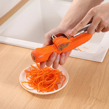High Quality Stainless Steel Multifunctional Potato Cucumber Carrot Grater Julienne Peeler Fruit Vegetable Peeler Slicer