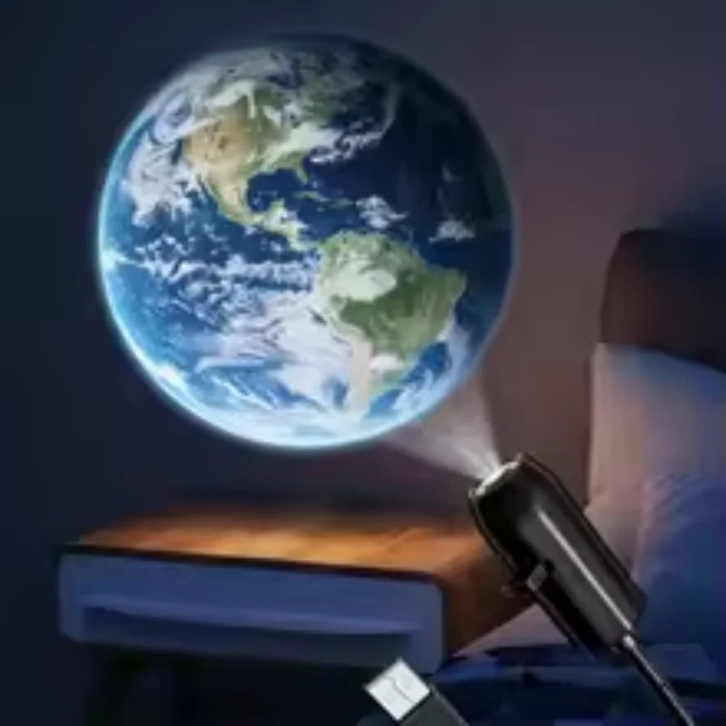 1-Planet Projection Light Moon Earth Bedroom Ceiling USB Night Light Ins Background Atmosphere Light for Kids Bedroom Wall Decor