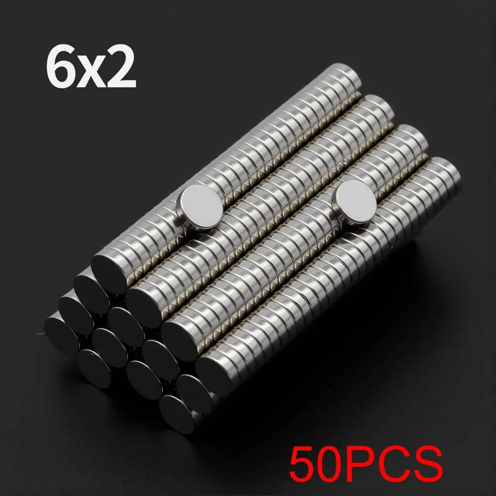 Powerful Neodymium Magnet N35 NdfeB Permanent Magnetic imanes Round Super Strong Fridge Magnets DIY 6x1 6x2 5x1 5x3 4x1.5 4x2