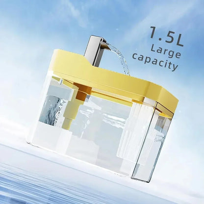XUSB Automatic Water 1Drinking Fountain Dispenser live water circulation Cat Water Bowl Removable with Pump Water Filter Silent