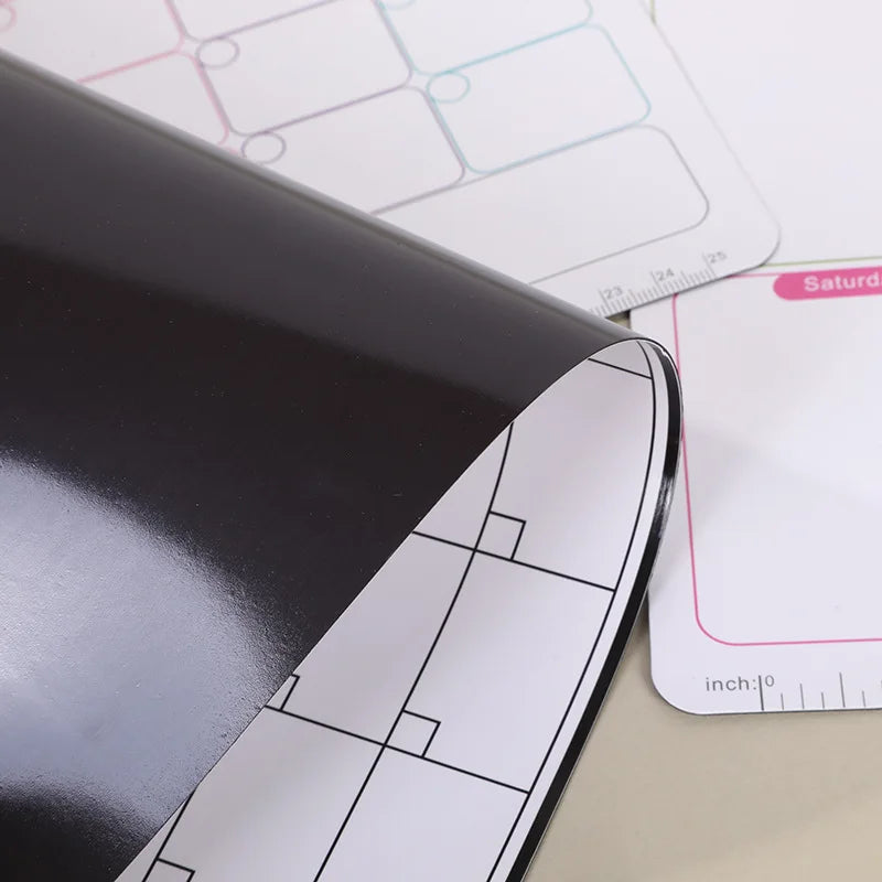 1Pcs Refrigerator Sticker Message Board Magnetic Refrigerator Sticker PVC Creative Writing Board Used To Make Note Week Schedule