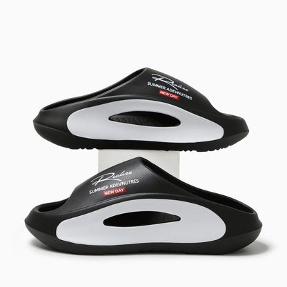 Men's EVA Summer Thong Slippers with Thick Anti-Slip Sole Comfortable Lightweight Sandals for Casual Wear