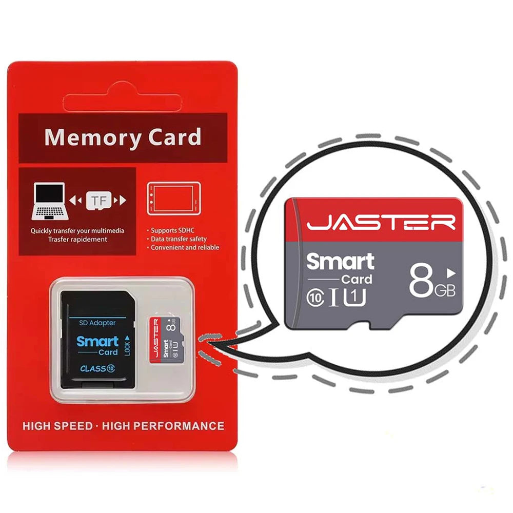JASTER High Speed Mini SD Memory Card 256GB Class 10 Micro TF Flash USB Pen Drive Card 4GB 8G 16G 32GB 64GB 128GB for Smartphone