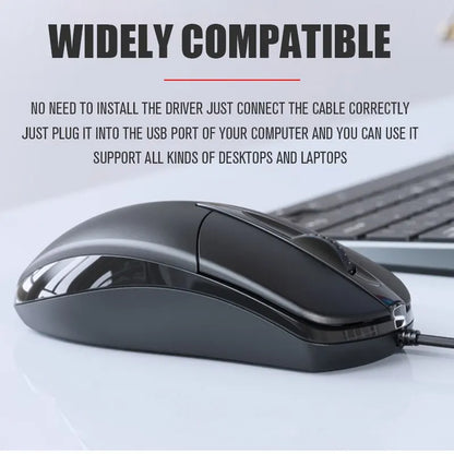 USB Wired Computer Mouse Optical Mouse Gamer PC Laptop Notebook Computer Mouse Mice for Office Home Use